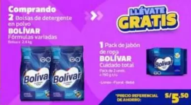 Bolívar - Bolsas de detergente en polvo
