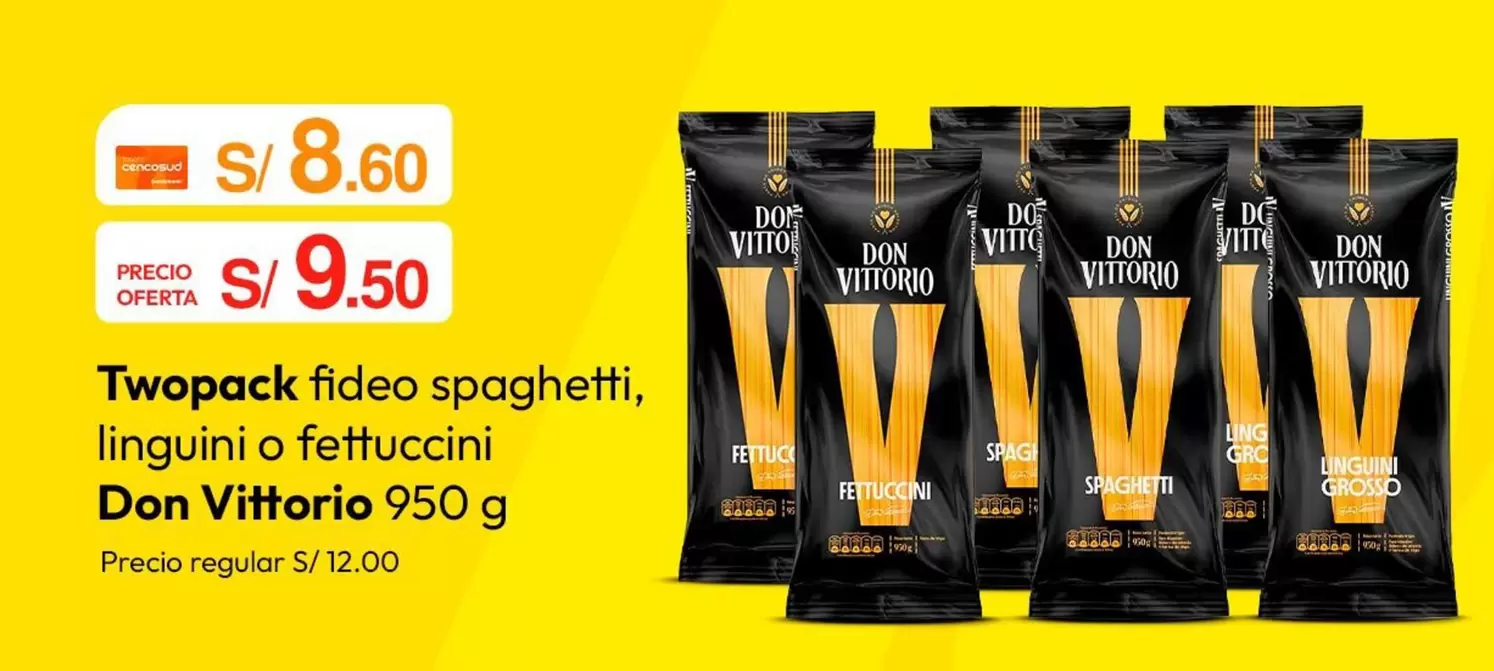 Don Vittorio - fideo spaghetti, linguini o fettuccini