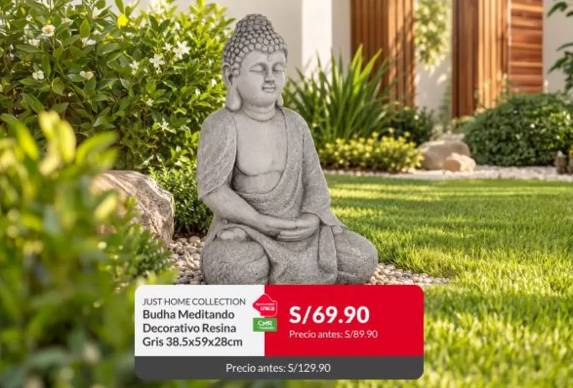 Buddha Meditating Decorative Resin