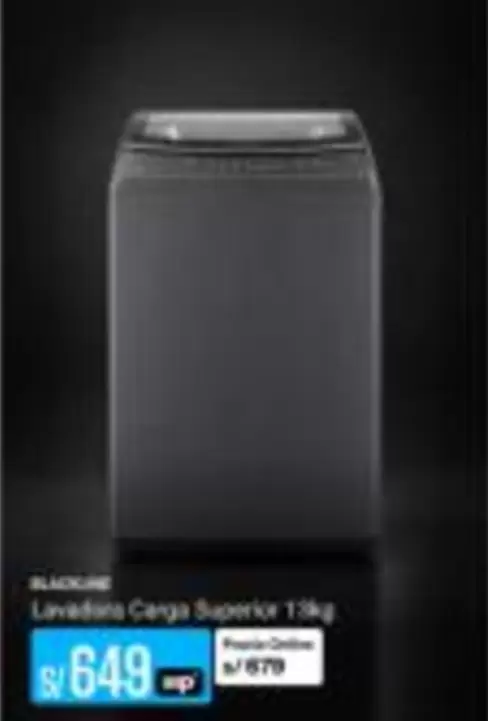 Blackline - Lavadora Carga Superior