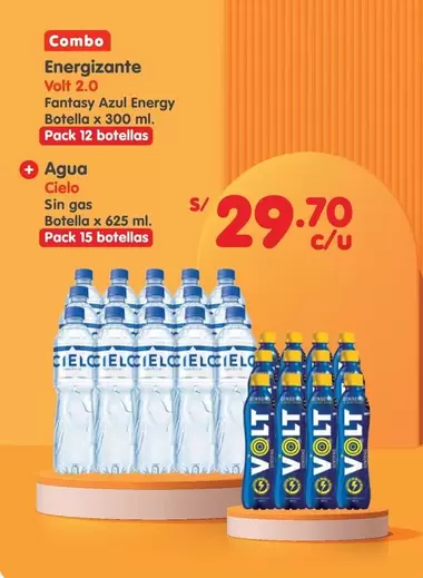Volt - Energizante  2.0 Fantasy Azul Energy Botella