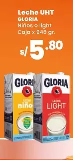 Gloria - Leche UHT Niños o light Caja