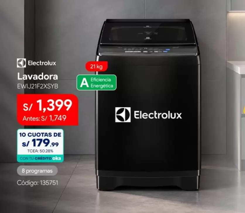 Electrolux - Lavadora EWL J21F2XSYB