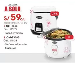 Oster - OM-T366 Cód. 135127, OM-T336B Cód. 114133