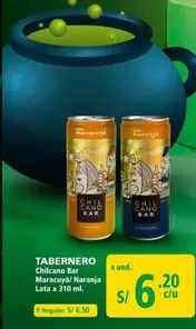 Tabernero - Chilcano Bar Maracuyá/ Naranja Lata
