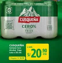 Cusqueña - Cerveza Cero Alcohol Trigo Lata