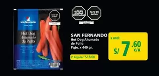 San Fernando - Hot Dog Ahumado de Pollo