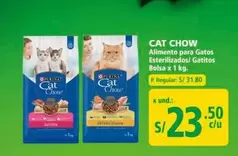 Cat Chow - Alimento para Gatos Esterilizados/Gatitos