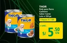 Thor - Paté para Perro Cachorro Sabor Carne Lata