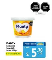 Manty - Margarina Esparcible