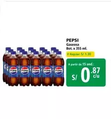Pepsi - Gaseosa Bot. x 355 ml.