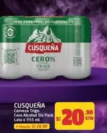 Cusqueña - Cerveza Trigo Cero Alcohol Six Pack