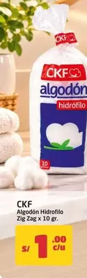 Algodón Hidrófilo Zig Zag