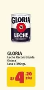 Gloria - Leche Reconstituida Entera Lata