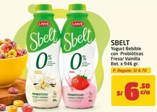 Sbelt - Yogurt Bebible con Probi
ticos