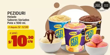 Peziduri - Helado Sabores Variados Pote