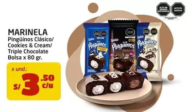 Marinela - Pinguinos Clásico/Cookies & Cream/Triple Chocolate