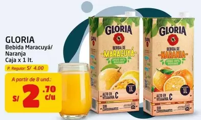 Gloria - Bebida Maracuyá/Naranja