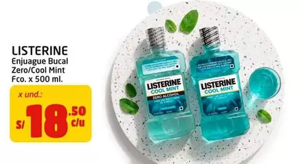 Listerine - Enjuague Bucal Zero/Cool Mint