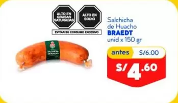 Braedt - Salchicha de Huacho