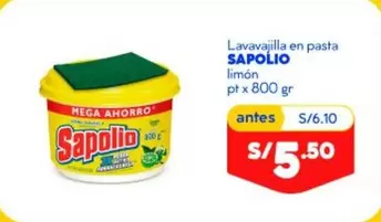 Sapolio - Lavavajilla en pasta pt