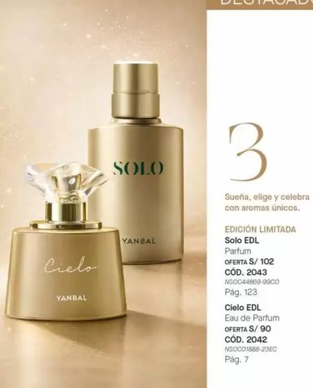 Yanbal - Solo EDL Parfum / Cielo EDL Eau de Parfum
