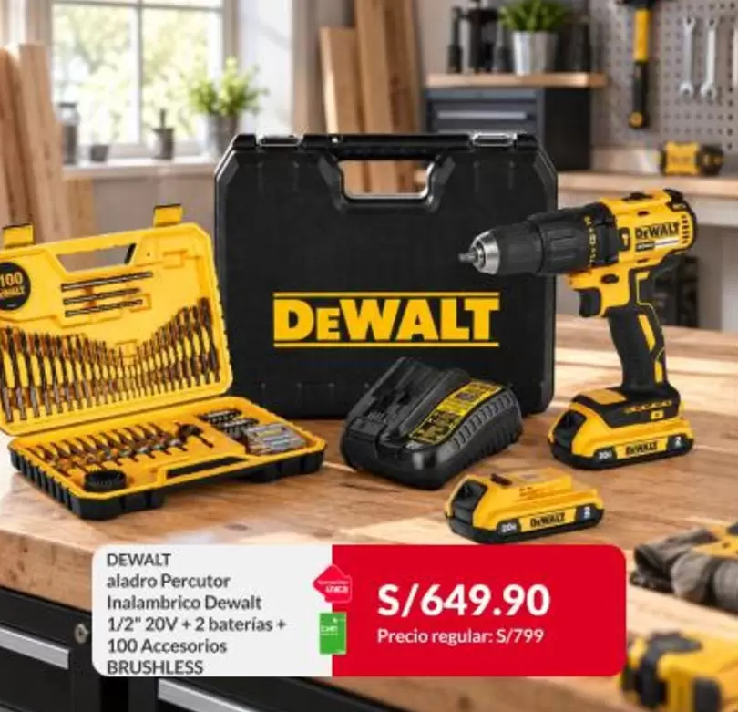 DeWalt - taladro percutor inalámbrico