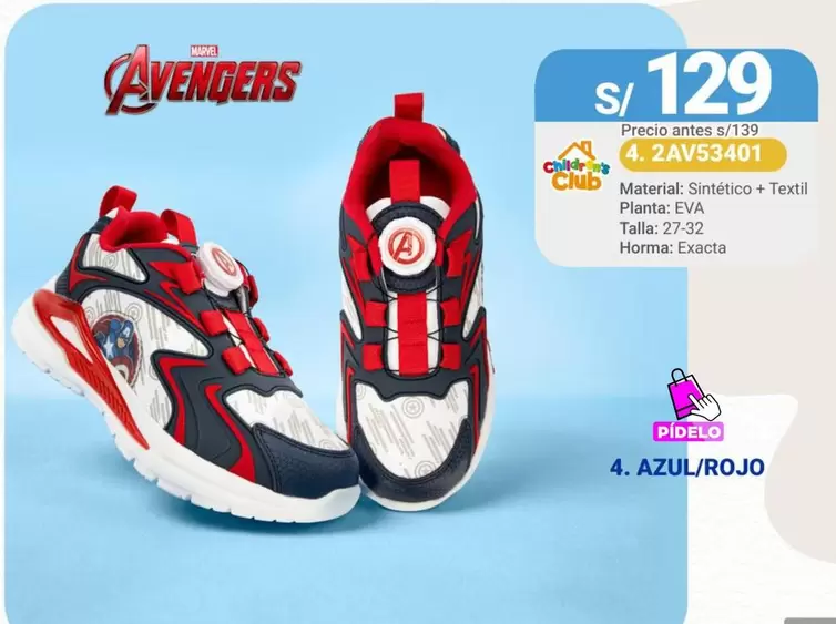 Avengers - Zapatillas 4. 2AV53401