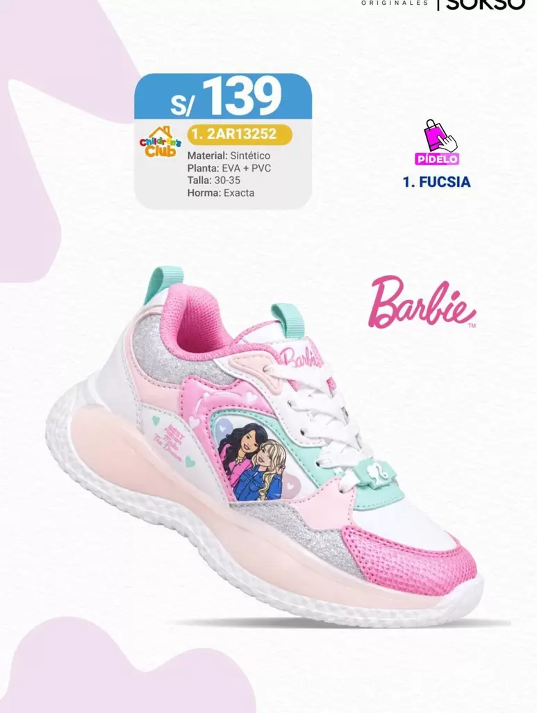 Barbie - Zapatillas 1. ZAR13252