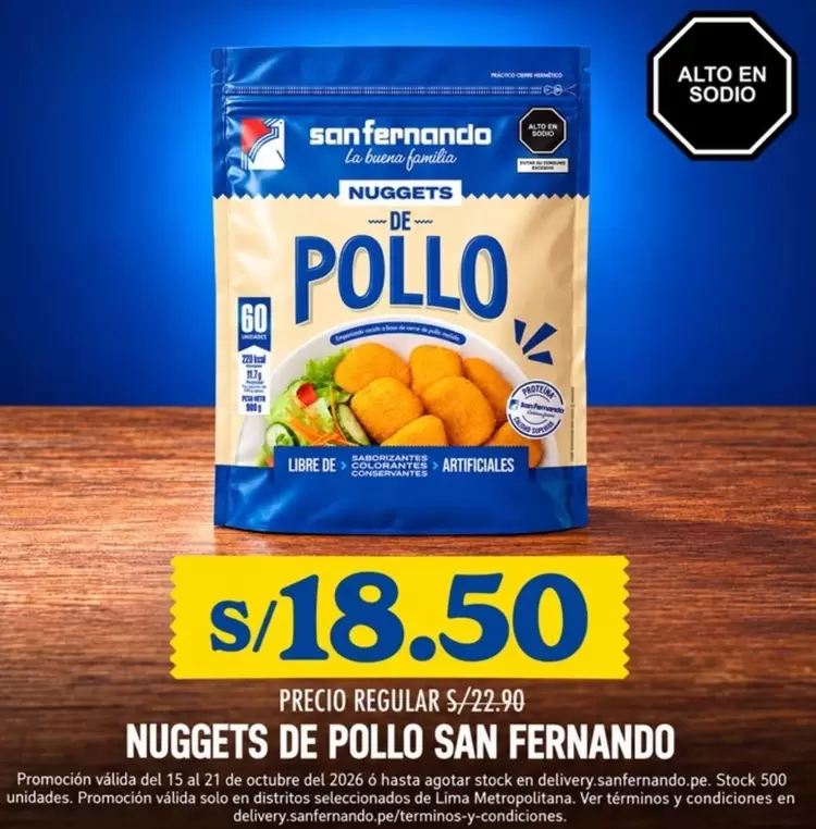 San Fernando - NUGGETS DE POLLO