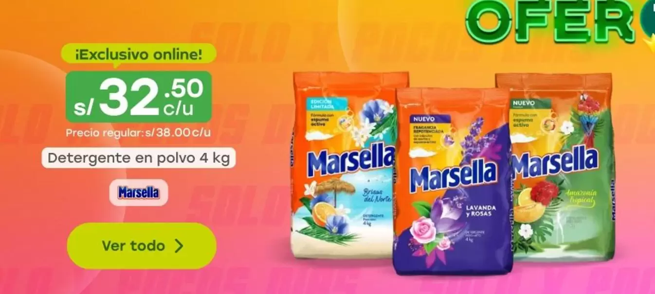 Marsella - Detergente en polvo 4 kg