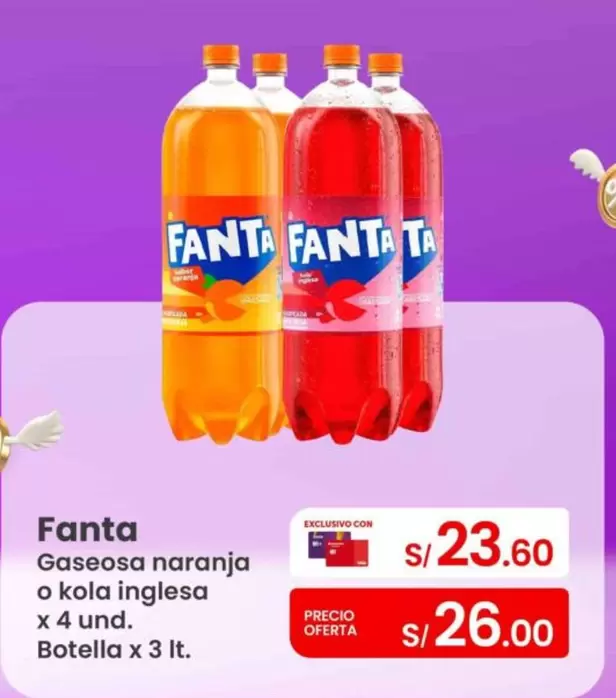 Fanta - Gaseosa naranja o kola inglesa