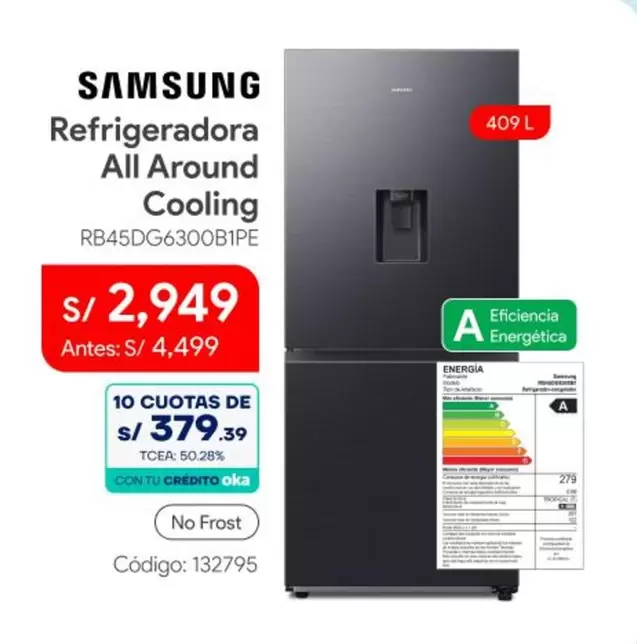 Samsung - Refrigeradora All Around Cooling RB45DG6300B1PE