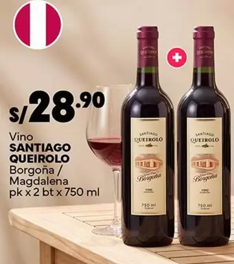 Santiago Queirolo - Vino Borgoña / Magdalena