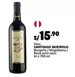 Santiago Queirolo - Borgoña / Magdalena / Rosé semi seco