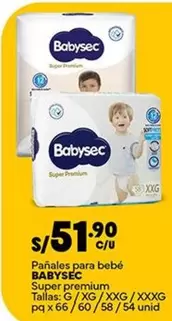 Babysec - Pañales para bebé