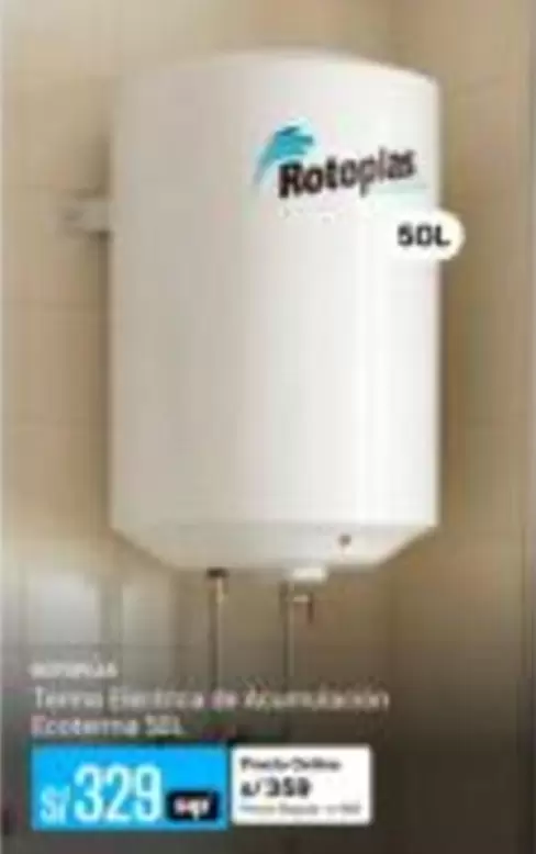 Rotoplas - Termo Electrico de Acumulacion Ecoterm 50L