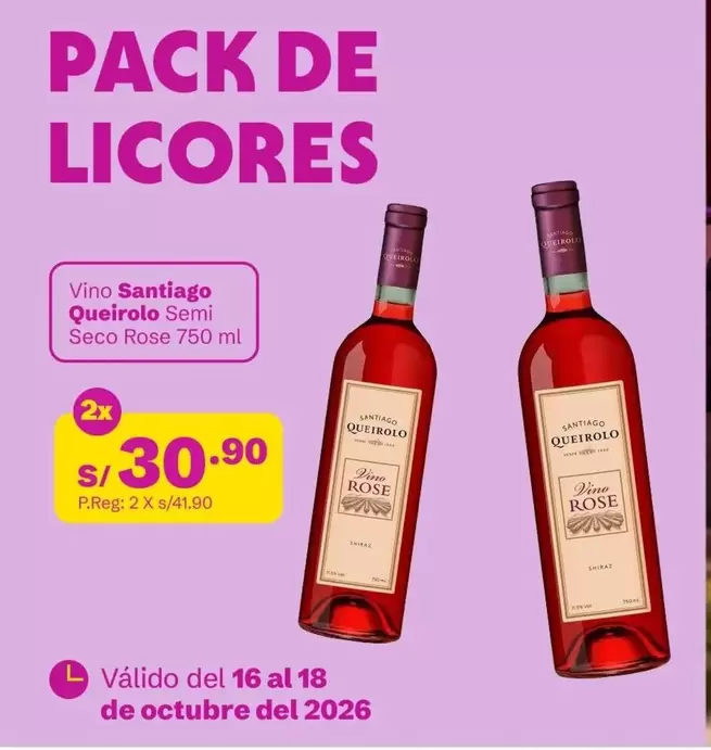 Santiago Queirolo - PACK DE LICORES