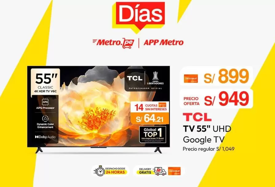Metro - TV 55" UHD Google TV