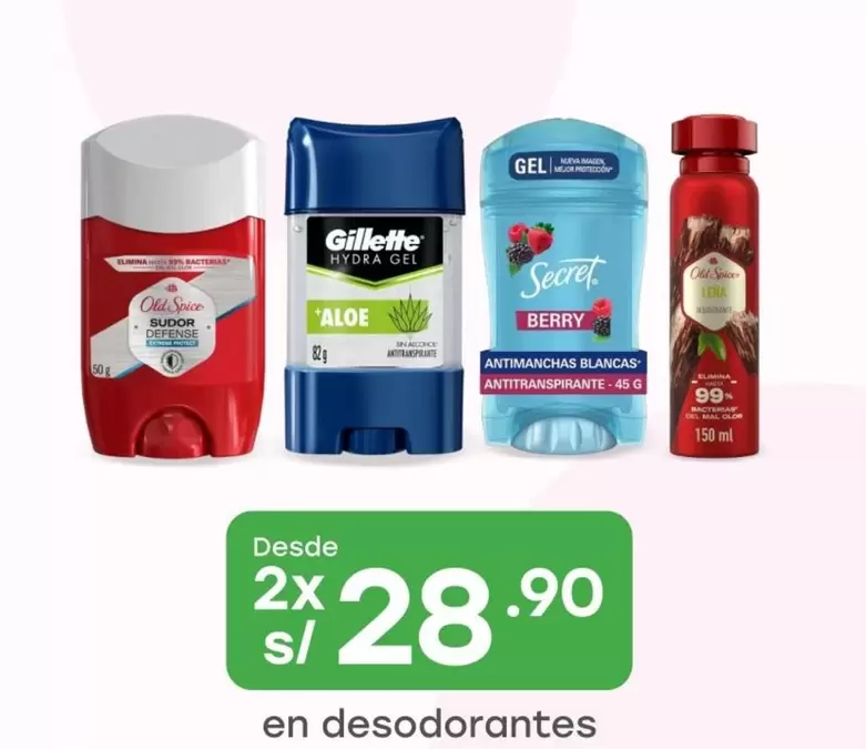 Gillette - Desodorantes