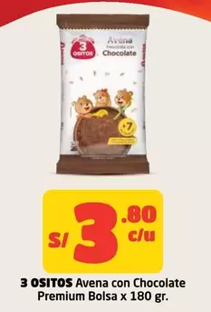 3 Ositos - Avena con Chocolate Premium Bolsa