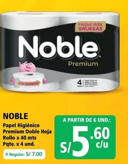 Noble - Papel Higi0999enico Premium Doble Hoja