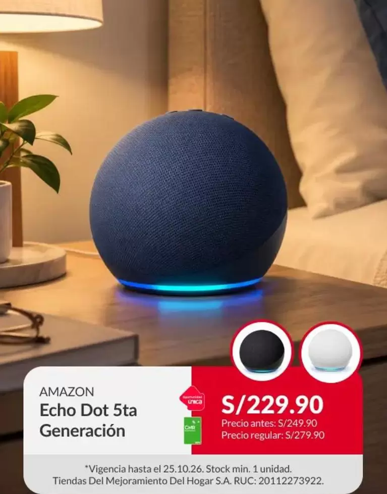 Amazon - Echo Dot 5ta Generación