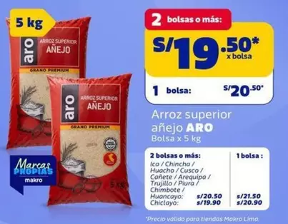 Aro - Arroz superior a
tilde;ejo