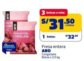 Aro - Fresa entera Congelada Bolsa