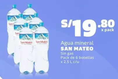 San Mateo - Agua mineral