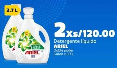 Ariel - Detergente líquido Doble poder Galón