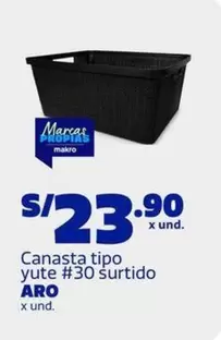 Aro - Canasta tipo yute #30