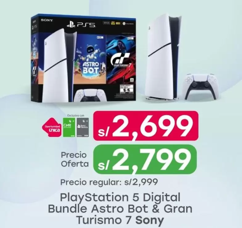 Sony - PlayStation 5 Digital Bundle Astro Bot & Gran Turismo 7