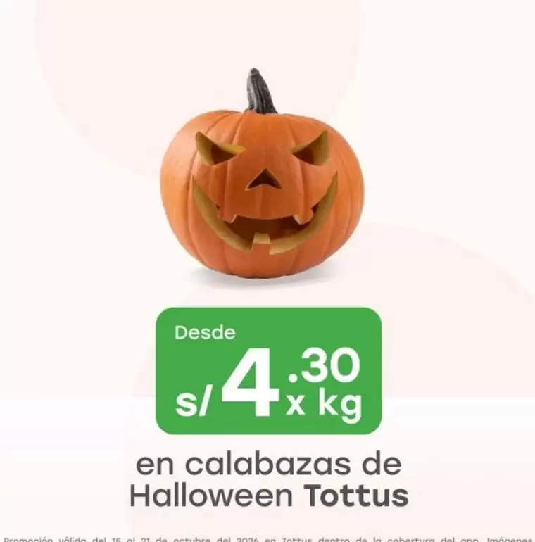 Tottus - calabazas de Halloween
